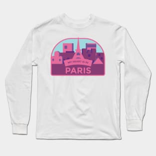 My Heart Is In Paris Long Sleeve T-Shirt